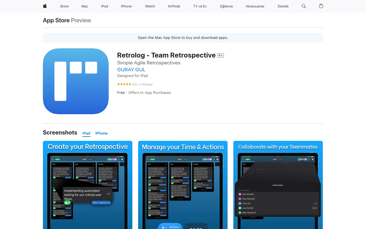 Screenshot of Transform Your Team Retrospectives: Discover Retrolog for Agile Teams