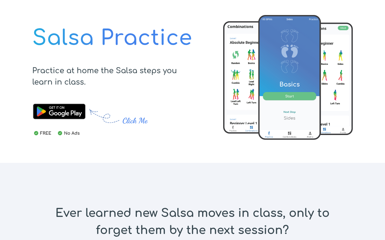 Screenshot of Master Salsa at Home: The Ultimate Guide with Salsa Practice App
