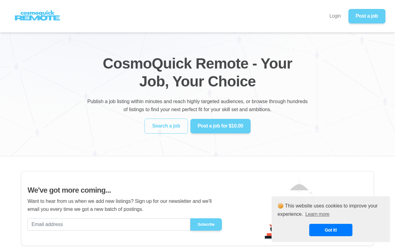 Screenshot of Instantly Connect with Pre-Vetted Remote Talent: How CosmoQuick Remote Transforms Recruitment